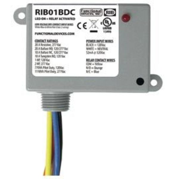 Functional Devices-Rib 01Bdc Enclosed Relay, Class 2 RIB01BDC